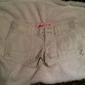 Abercrombie and Fitch cream color shorts. size 2.