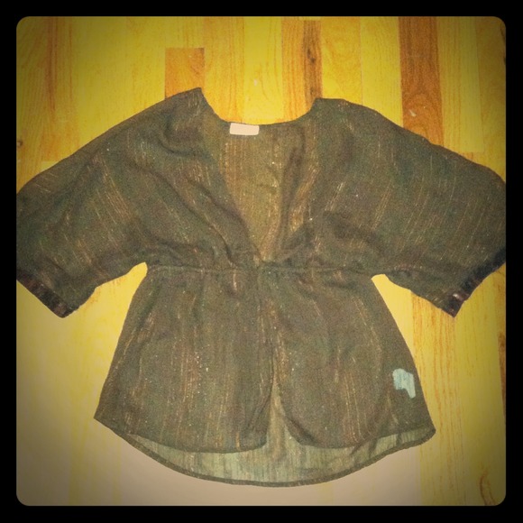 SOLD Sheer brown top