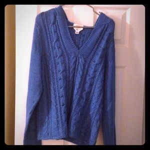 Hooded sweater by Talbots