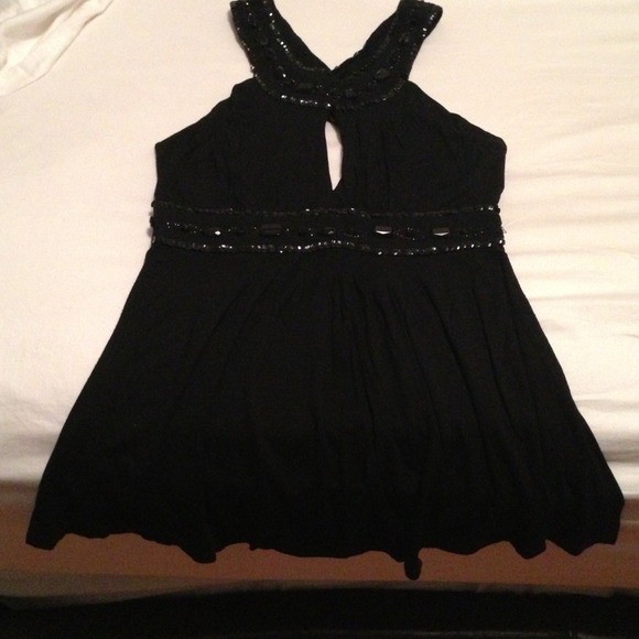 Black Embellished Top