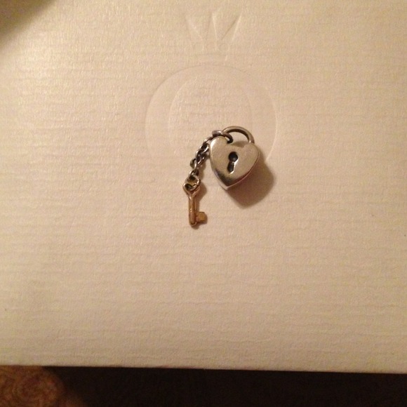 Pandora silver and 18k gold charm