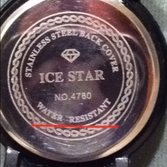 Sold Oversize Unisex watch with cz stones - Picture 2 of 4