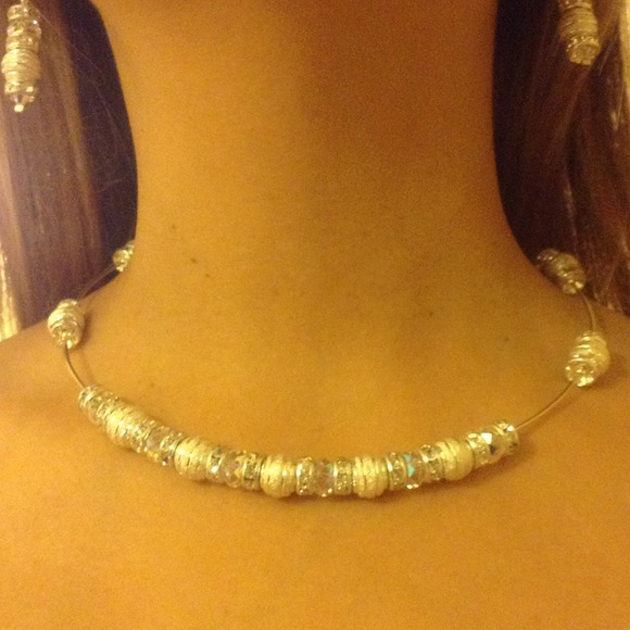 Sterling Silver 925 Necklace and Earrings