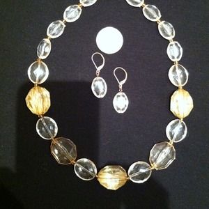 Fashion necklace earring
