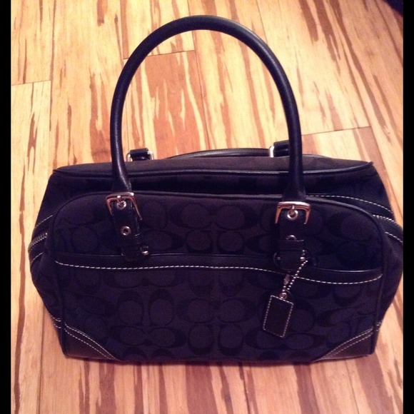 Black coach purse