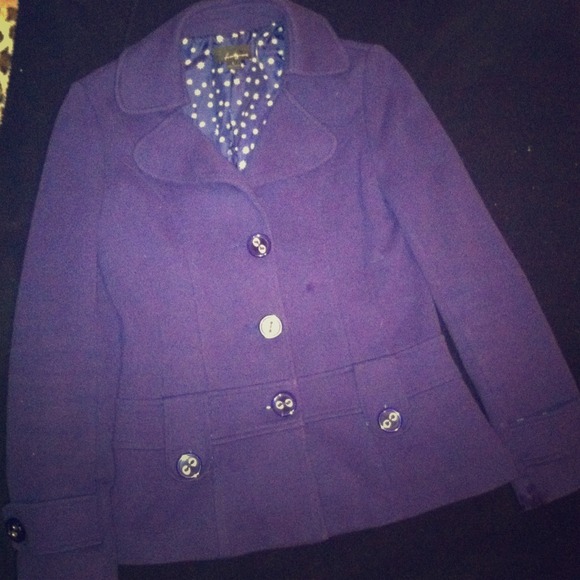 Deep purple peacoat