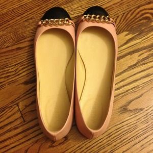 J.crew* cute chain pink ballet flats