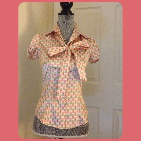 Peach Printed Top