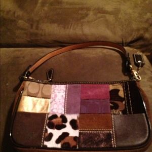 💯% Authentic Small Coach Patchwork Purse