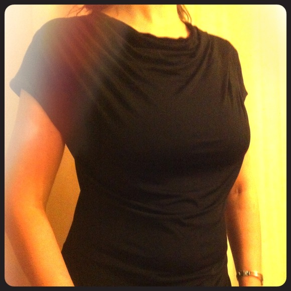 👚Elegant Black draped dressy top - Worthington 👚