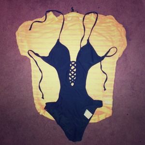 one piece swimsuit.