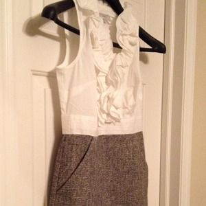 LOFT spring dress, maxi dress, gunmetal bracelet