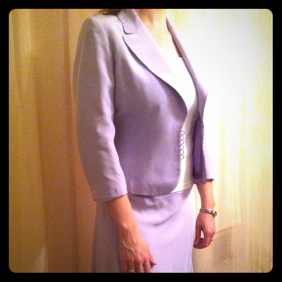 VS 2 pc silk summer suit - lavender violet