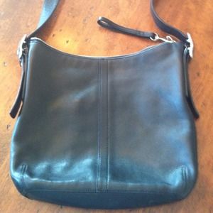 Reserved!!! Authentic Coach black leather bag