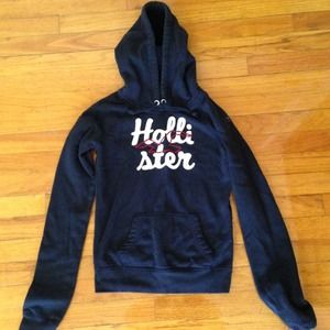 Hollister navy blue pullover hoodie