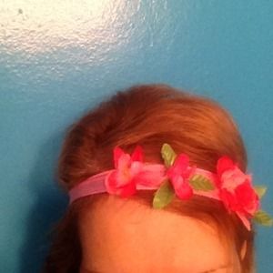 La vie en rose silk flowers ribbon