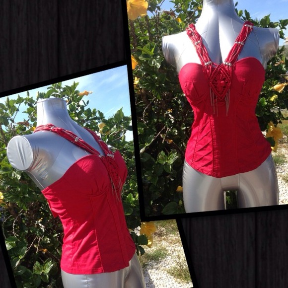 Reduced!-Sexy red top