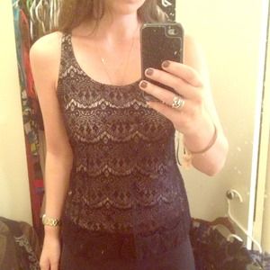 Black Lace Tank