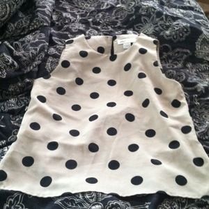 Vintage poka dot top