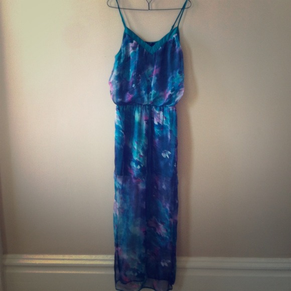 Sugarlips maxi dress with sheer overlay