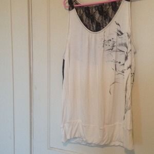 Plus size tank top with lace back! REDUCED!!