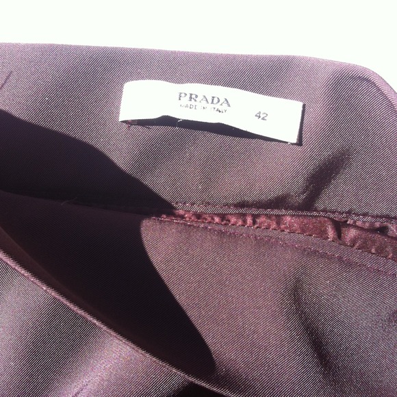 Prada Pencil Skirt in deep red wine