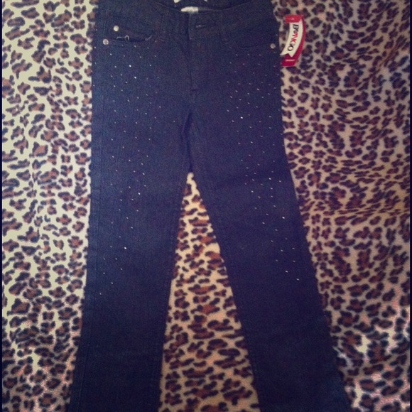 adorable sparkles CHILDRENS SIZE 8 skinny jeans.