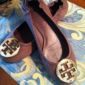 Tory Burch Reva flats size 9. Worn 4 times..