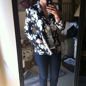 SOLD ** Valentino "miss Valentino" b&w floral line