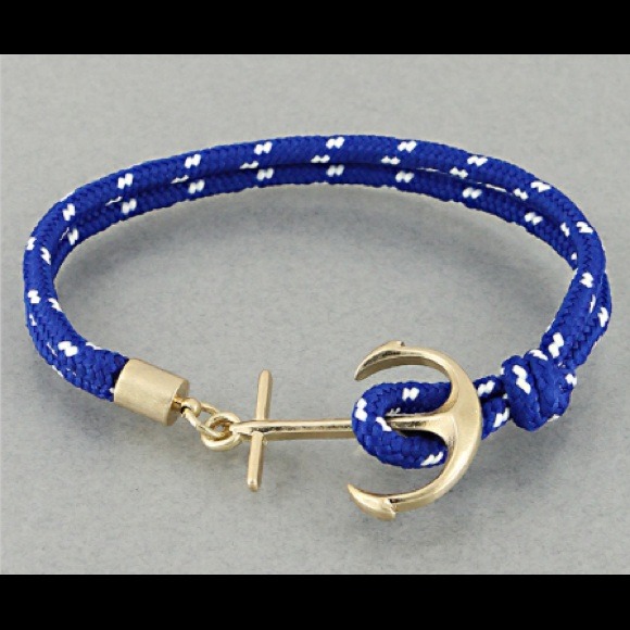 Hannah Beury Jewelry - Blue Anchor Bracelet