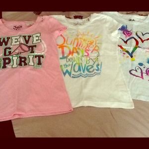 Girls kids Justice Tees NWT size 8