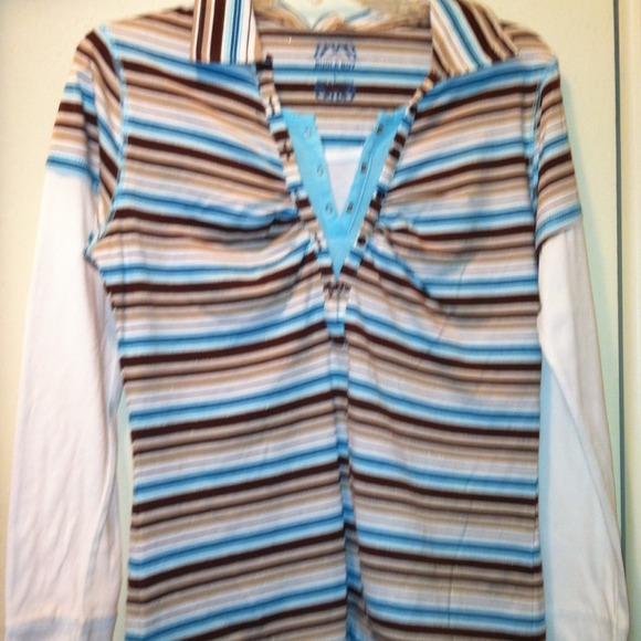 Stripped shirt.