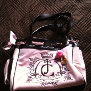 Pink and brown juicy couture purse
