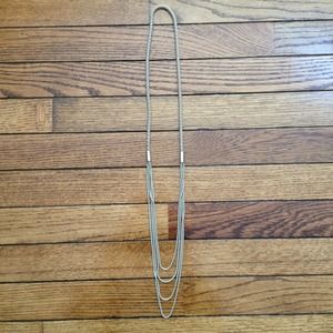 SOLD!! Silver-toned Multi-strand Necklace