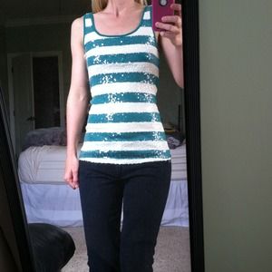 Sequin tank top