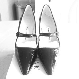 Manolo Blahnik Patent Mary Janes