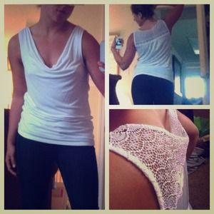 LOFT back knit summer top.