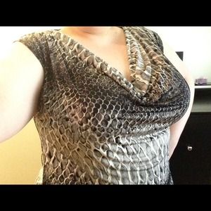 Snake print blouse!