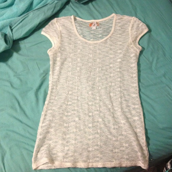 White lace top!