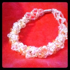 Swarovski and beads bracelet