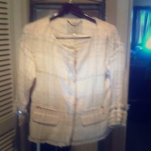 White. And Black speck jacket