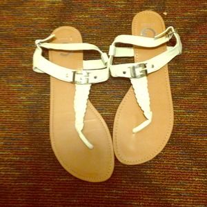 Guess white sandals