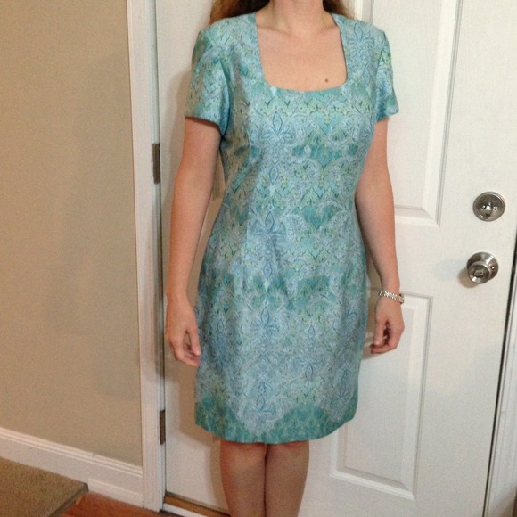 Beautiful fleur de lis design designer dress