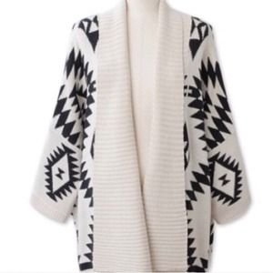 NEW Aztec geometric sweater coat cardigan