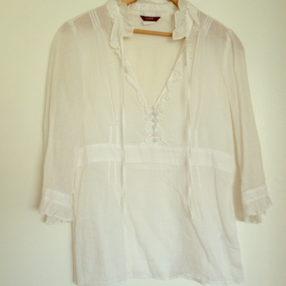 SOLD in bundle ✨ Jcrew white blouse