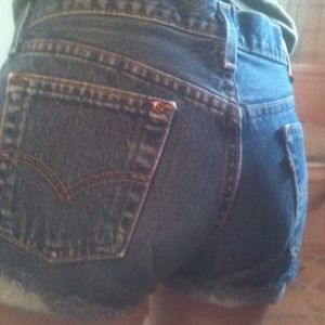 OG 502 button fly Levi's high waisted shorts