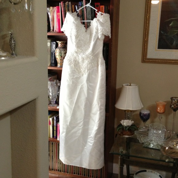 Beautiful wedding gown.