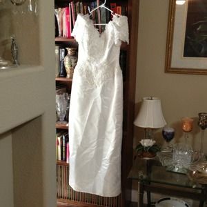 Beautiful wedding gown.