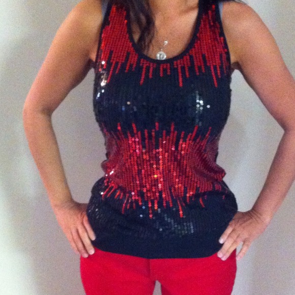 Sequined tank