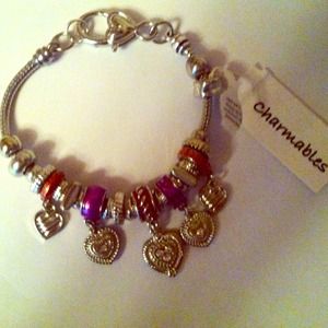 Charmables bracelet. Never worn!